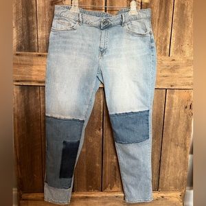 H&M Divided size 12 Patch Jeans